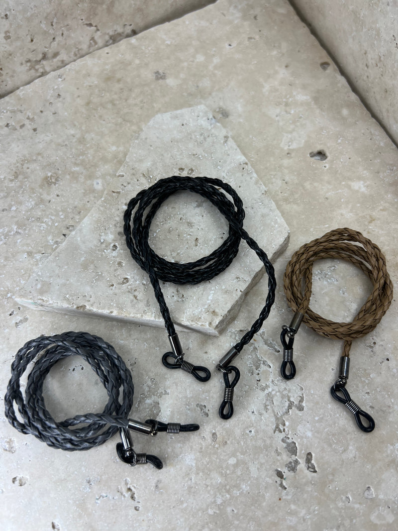 Leather Twist Sunglasses Rope