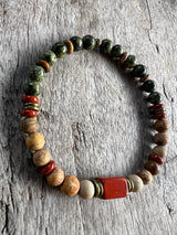 Petra Bracelet - Picture Jasper / Serpentine / Jasper