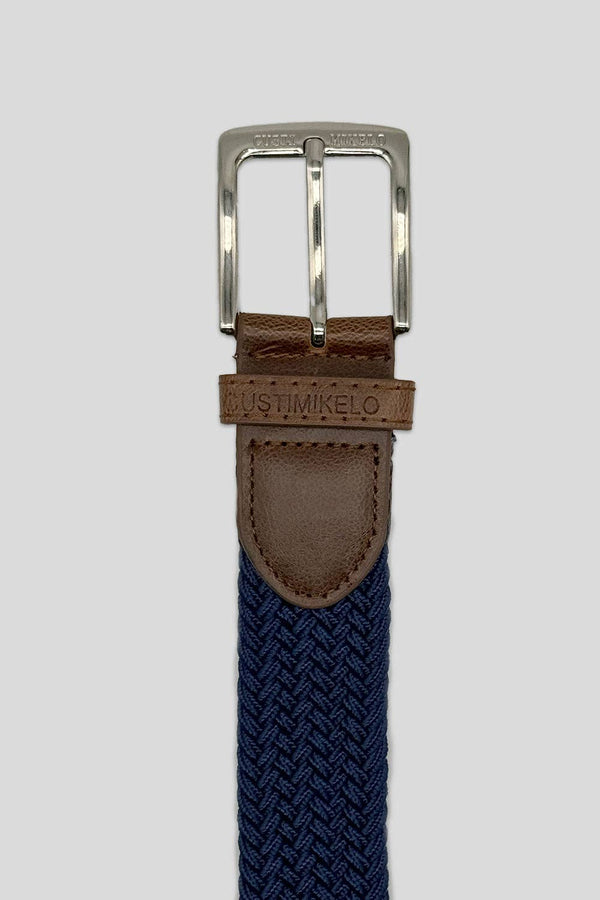 Braided belt - Navy