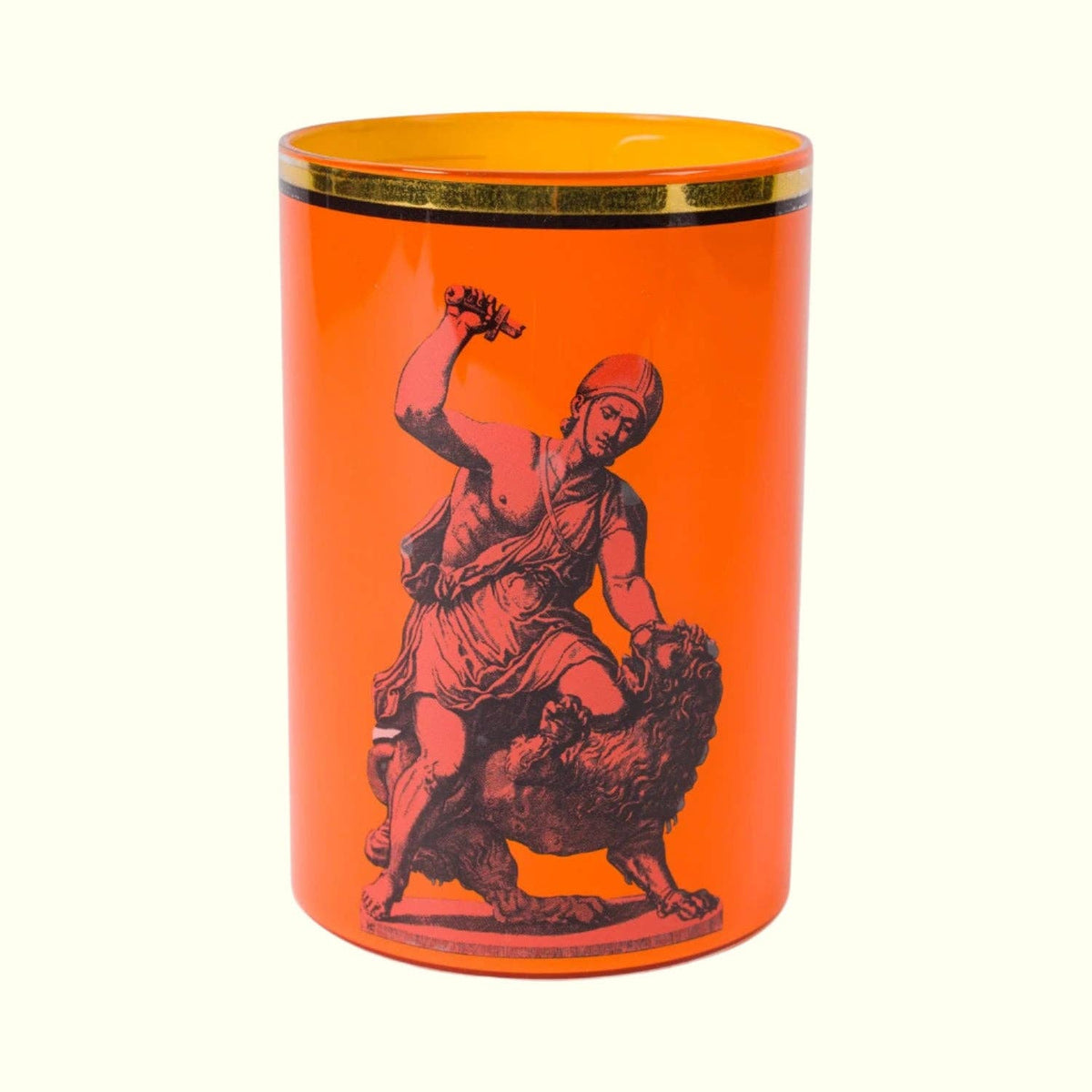 Roman Soldier & Lion Pot