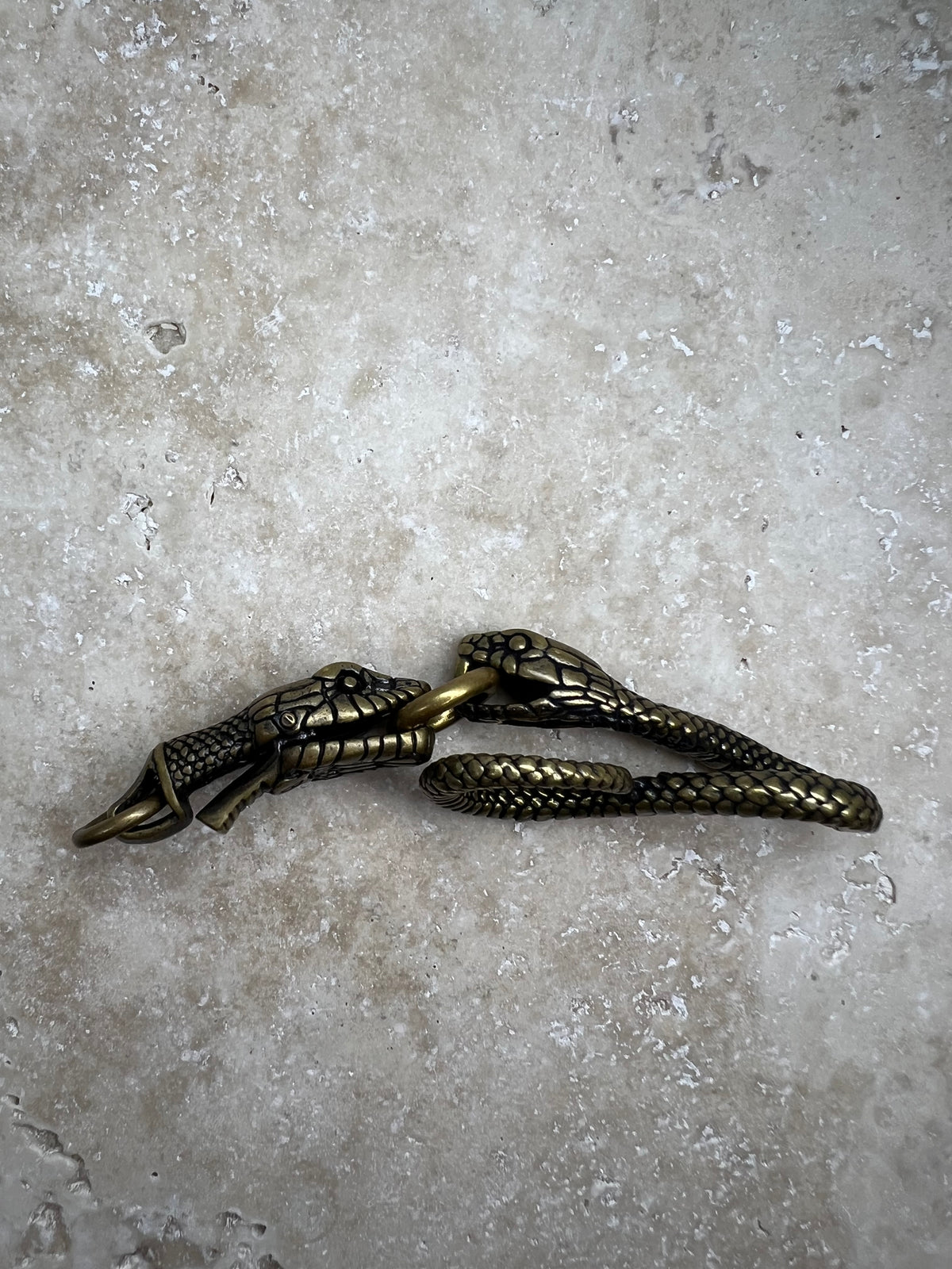 The Duelling Serpents Keyring