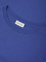 DINIS LINEN-COTTON T-SHIRT - COBALT BLUE