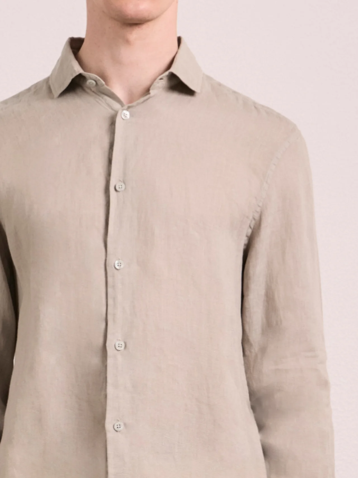 ANTONIO LINEN SHIRT - PALM GREEN