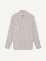 TELLES LINEN SHIRT - Caramel
