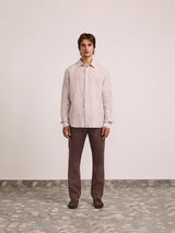 TELLES LINEN SHIRT - Caramel