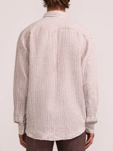 TELLES LINEN SHIRT - Caramel