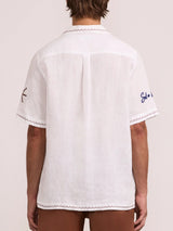 ALVES EMBROIDERED LINEN SHIRT