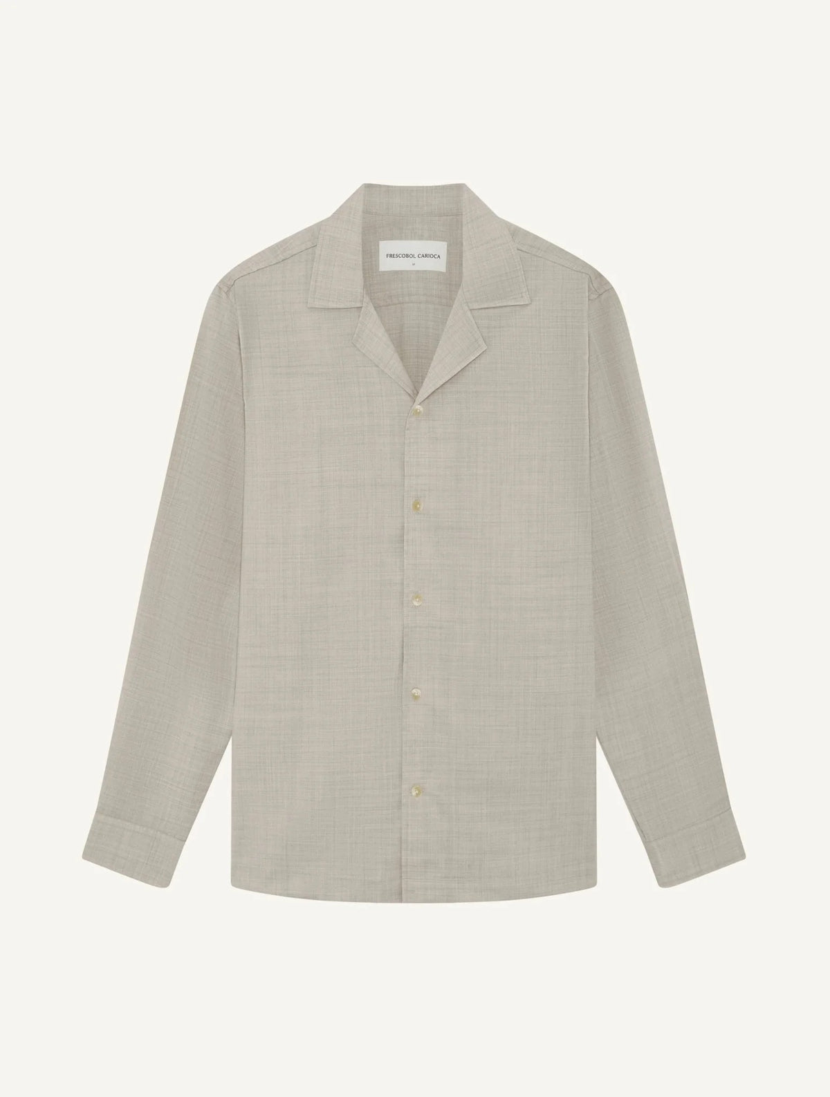 SAFRA TROPICAL WOOL SHIRT - SAND