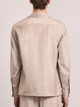 SAFRA TROPICAL WOOL SHIRT - SAND