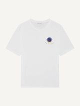 DINIS LINEN-COTTON PRINTED T-SHIRT - 'Arte Do Verao '