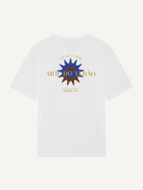 DINIS LINEN-COTTON PRINTED T-SHIRT - 'Arte Do Verao '