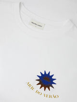 DINIS LINEN-COTTON PRINTED T-SHIRT - 'Arte Do Verao '