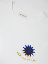 DINIS LINEN-COTTON PRINTED T-SHIRT - 'Arte Do Verao '