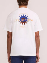 DINIS LINEN-COTTON PRINTED T-SHIRT - 'Arte Do Verao '