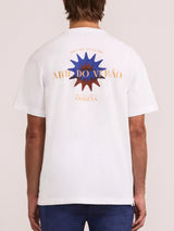 DINIS LINEN-COTTON PRINTED T-SHIRT - 'Arte Do Verao '
