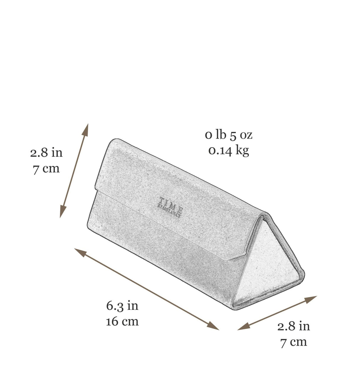 Foldable Leather Glasses Case
