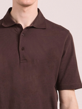 LUCA COTTON PIQUÉ POLO - CACAO