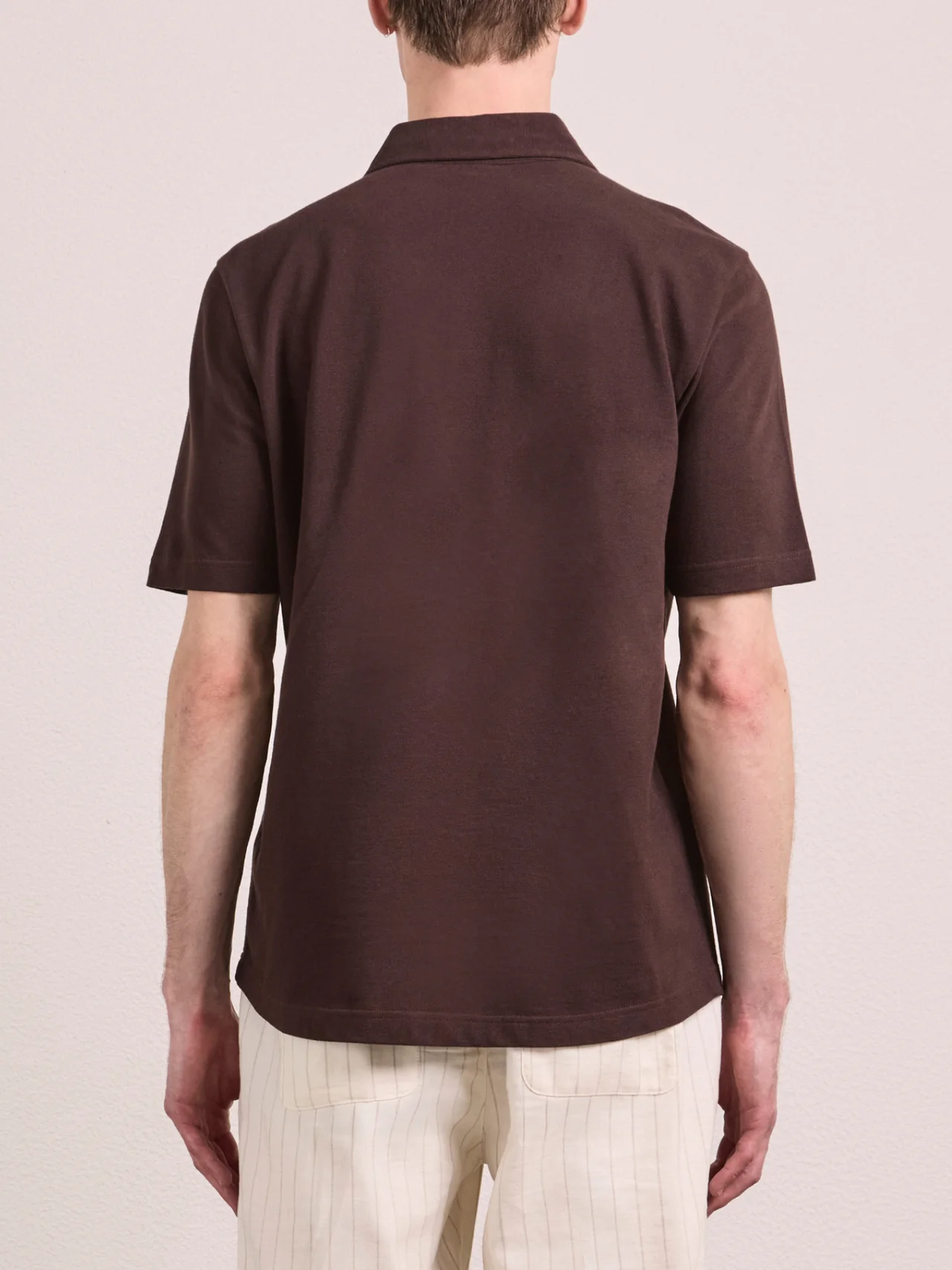 LUCA COTTON PIQUÉ POLO - CACAO