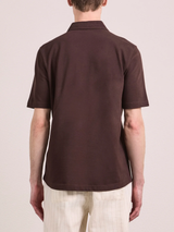 LUCA COTTON PIQUÉ POLO - CACAO