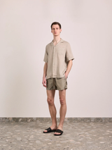 RIO SPORT LINEN BLEND SWIM - PALM GREEN