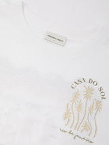 DINIS PRINTED 'BOX WAVE' T-SHIRT - PALM GREEN