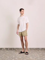 DINIS PRINTED 'BOX WAVE' T-SHIRT - PALM GREEN