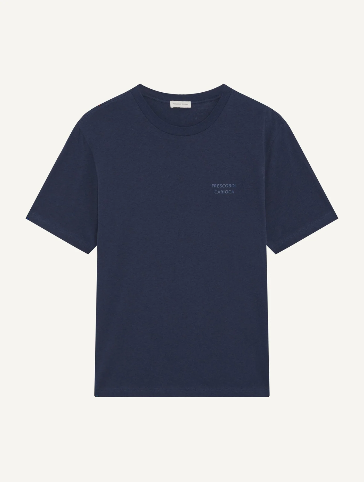 DINIS EMBROIDERED FC LOGO T-SHIRT - MIDNIGHT BLUE