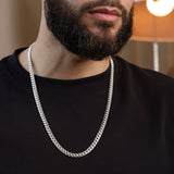 925 Sterling Silver Miami Cuban Chain Necklace 7mm/24"