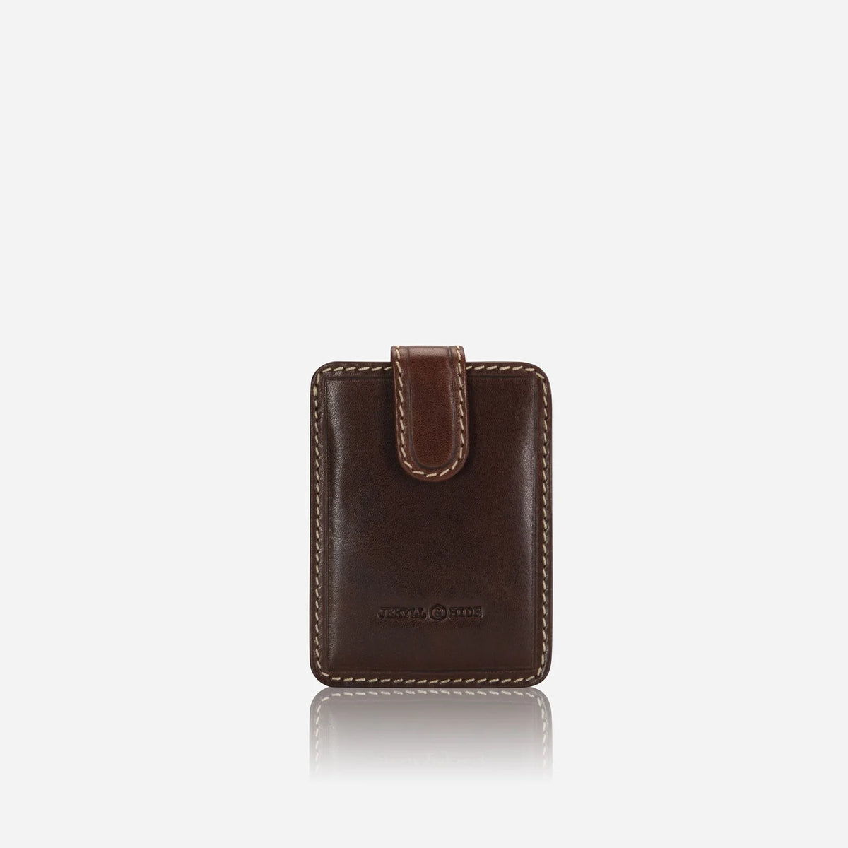 Compact Tab Card Holder - MOCHA