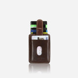 Compact Tab Card Holder - MOCHA