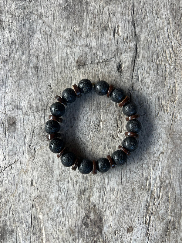 Petra Bracelet - Lava Stone