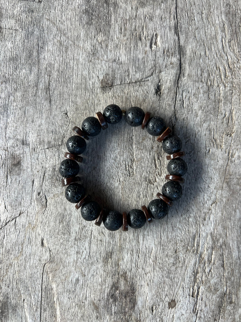 Petra Bracelet - Lava Stone