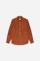 Recycled Corduroy Overshirt - Caramel