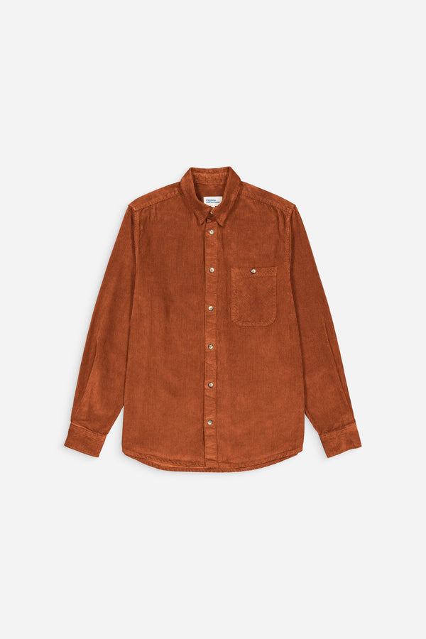 Recycled Corduroy Overshirt - Caramel
