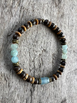 Petra Bracelet - Bronzite / Picture Jasper / Blue Argentinian Calcite