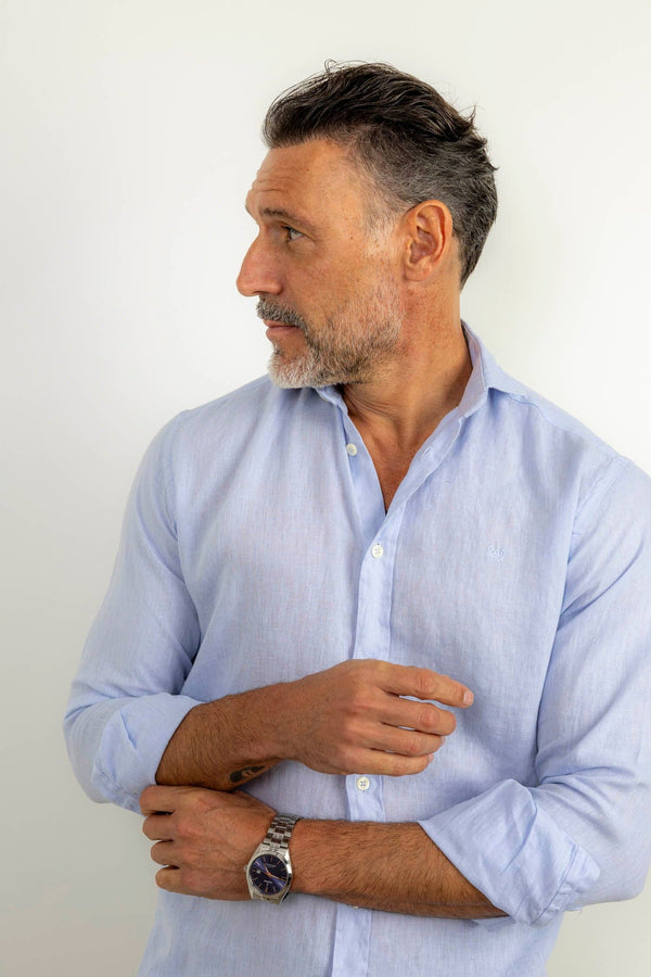 Linen Shirt - Light Blue
