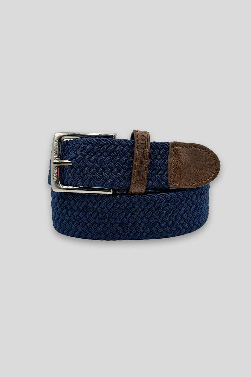 Braided belt - Navy