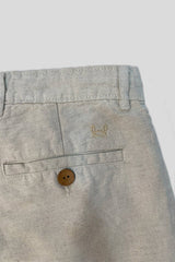 Linen Bermuda Shorts - Beige