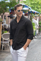 Cotton Shirt - Black Shirt