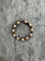 Petra Bracelet - Bronzite / Fossil / Olive Walnut