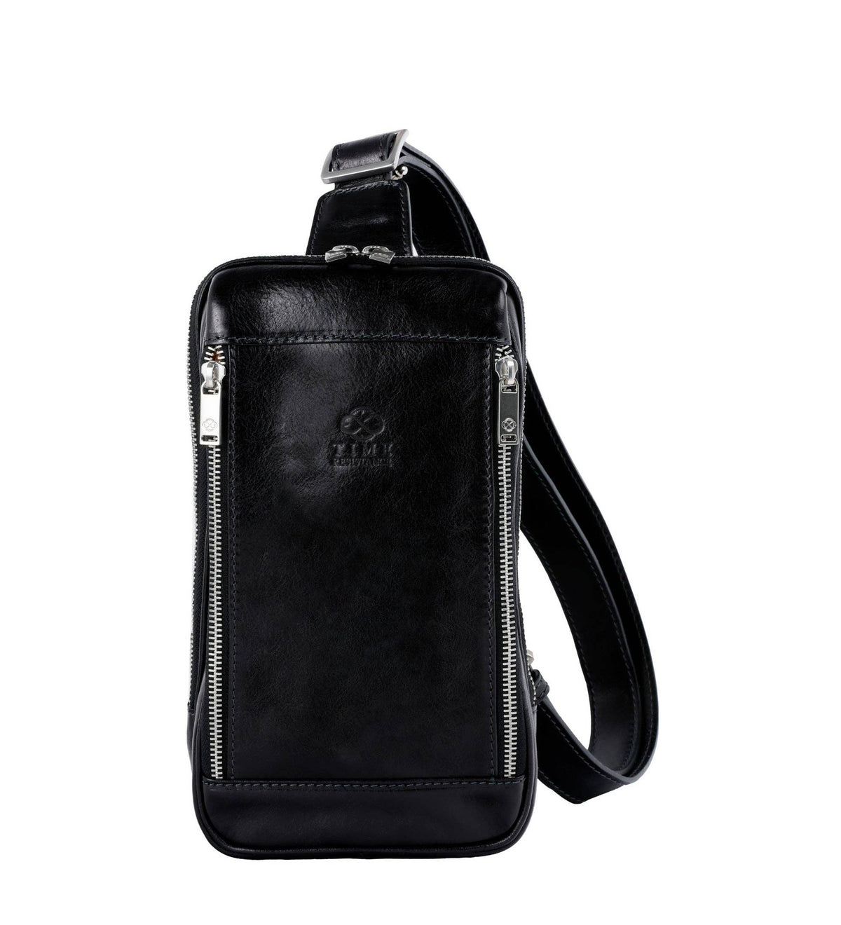 Leather Crossbody Bag - Mahogany