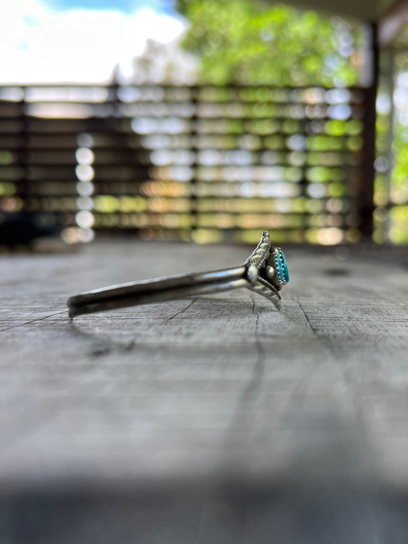 Vintage Three-Stone Turquoise Cuff