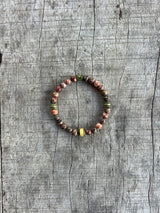 Petra Bracelet - Leopard Skin Jasper / Jade