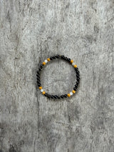 Petra Bracelet - Gold Obsidian / Yellow Jade / Topaz