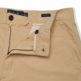 Cotton Linen Blend 8" Shorts - Khaki