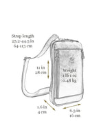 Leather Crossbody Bag - Mahogany