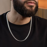 925 Sterling Silver Miami Cuban Chain Necklace 7mm/24"