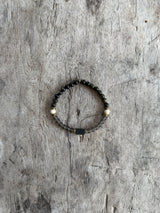 Petra Bracelet - Gold Obsidian / Smokey Quartz / Fossil / Tourmaline