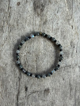 Petra Bracelet - Labradorite / Obsidian