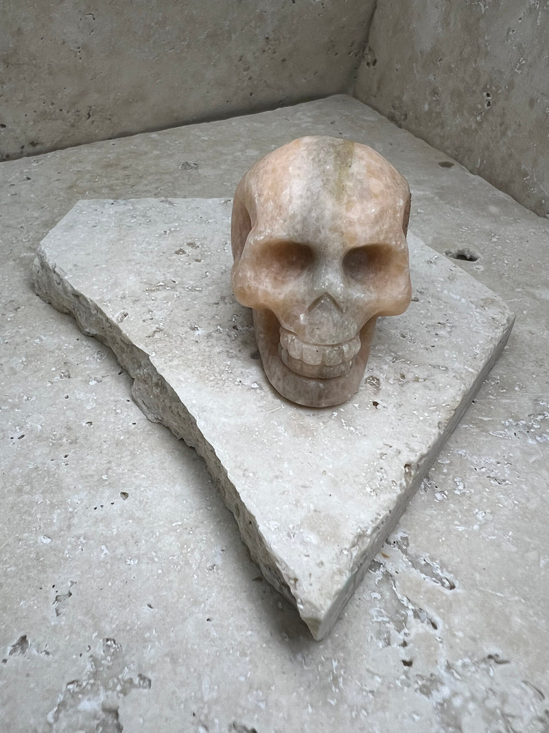 Crystal Skull - Orange Aventurine